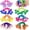 42pcs, variant on 42 count Double Balls Hair Ties, Ball Bubble Ponytail Holders Colorful Clear  Elastic Accessories for   Girls Women(7Colors)