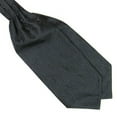 thumbnail image 2 of Eosunjian Men's Classic Colorful Silky Satin Wedding Banquet Necktie Cravat Ascot Tie Black, 2 of 13