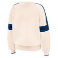 thumbnail image 3 of Women's WEAR by Erin Andrews  Cream Indianapolis Colts Stripe Pullover Sweater, 3 of 4
