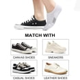 thumbnail image 5 of 12 Pairs No Show Socks Womens Cushioned Low Cut Athletic Hidden Liner for Sneakers Ankle Invisible Running Socks(Black), 5 of 5