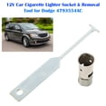 thumbnail image 2 of 12V Car Cigarette Lighter Socket & Removal Tool for Dodge 4793554AC, 2 of 14