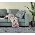 thumbnail image 4 of Amrita Sen Designs  26 x 26 in. Pond Peacock Broadcloth Indoor & Outdoor Zippered Pillow - Dark Green, Aqua & Pink, 4 of 4