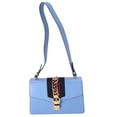 thumbnail image 1 of Pre-Owned GUCCI Sylvie Shoulder Bag 421882 Light Blue Navy Multi Leather, 1 of 7
