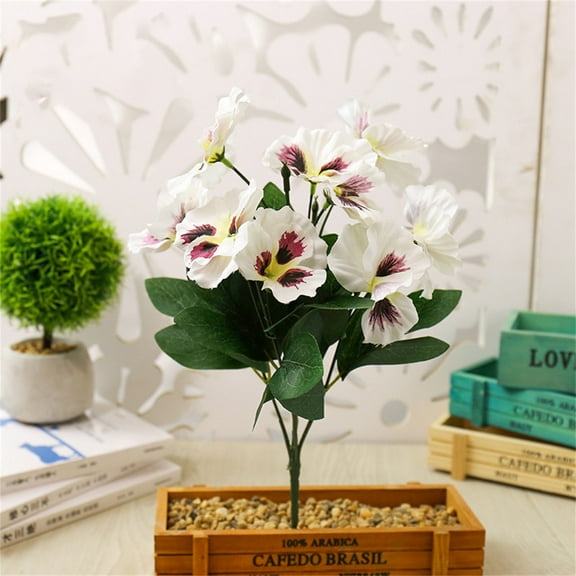 Ycandiee Artificial Pansy Flowers, Artificial Flowers, Silk Pansy Flowers for Indoor Home Wedding Decoration