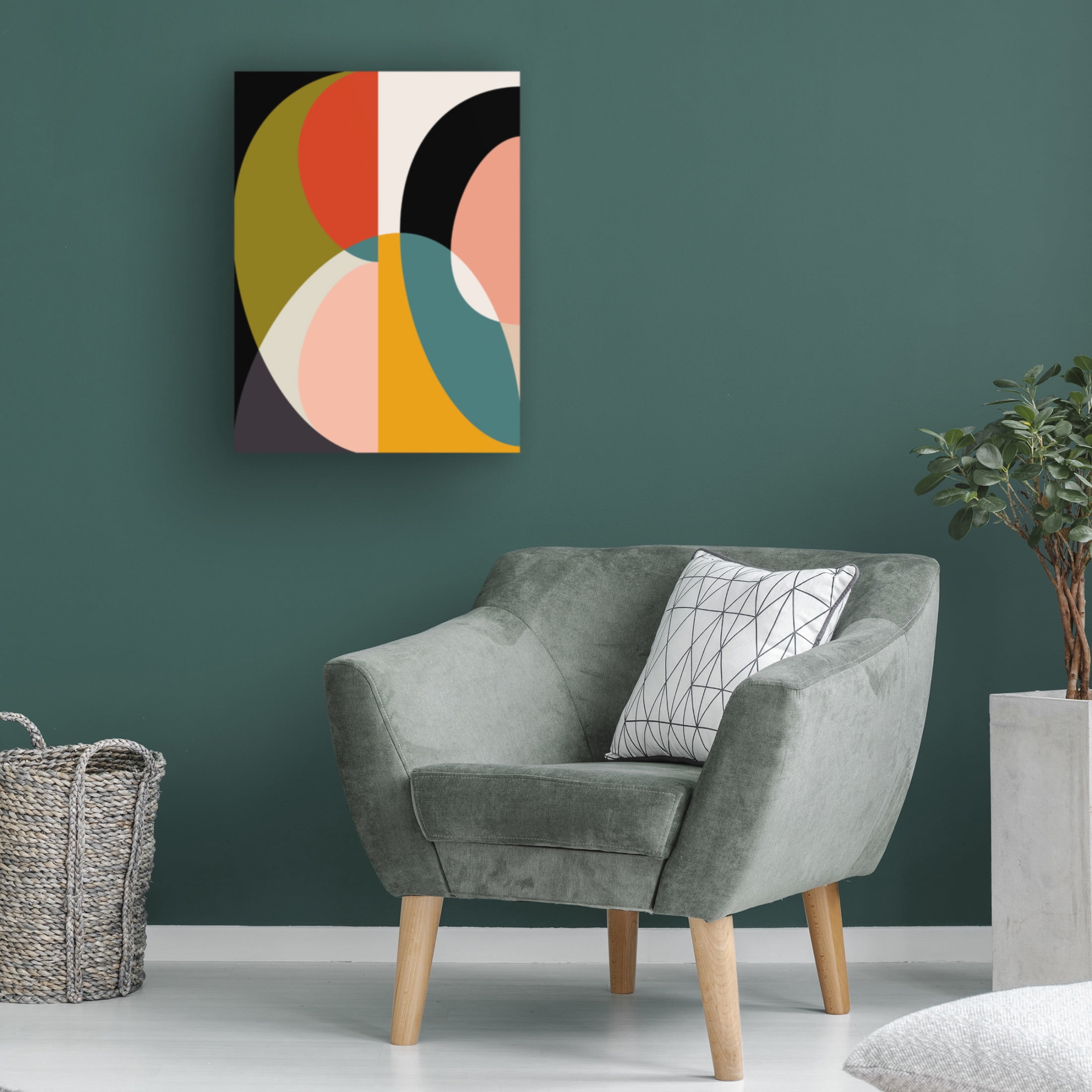 Trademark Fine Art Ana Rut Bre Mid Century Pastel 11 Canvas Wall Art