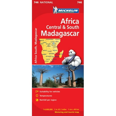Africa Cental & South Madagascar NATIONAL Map (Michelin National Maps)