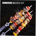 thumbnail image 3 of Cisea Bbq Skewers, Reusable Metal Skewers, 6 Pack Stainless Steel, 3 of 5