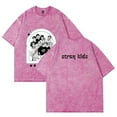 thumbnail image 4 of Stray Kids Merch Cotton Vintage Wash Tee Shirt Crewneck Short Sleeved Graphic t Shirts Style7, 4 of 8