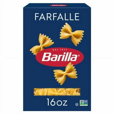 2X-Barilla Blue Box Farfalle Bow Tie Non-GMO Certified & Kosher Pasta - 16 oz