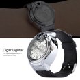thumbnail image 4 of Cigarette Cigar Lighter Watch Quartz Watch Refillable Butane Lighter Watch Silver, 4 of 8