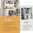 thumbnail image 4 of Farmhouse coffee bar cabinet, RGB light / Build cozy coffee corner in kitchen, 4 of 4