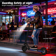350W Electric Scooter Adults,19MPH Top Speed,21 Miles Max Range,8.5Pneumatic Tires Foldable Commuting E Scooter for Adults with APP