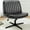 Black, variant on MAYEERTY Wide Desk Chair ,No Wheels Cross Legged Office Chair Armless Office Chair,Gray