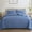 Bluish Grey, variant on Whale Flotilla Soft King Quilt Bedding Set for All Seasons, Elegant Vintage Damask Ultrasonic Quilts Set, Lightweight Reversible Bedspread, Coverlet, Bed Cover with 2 Pillow Shams, Brich Beige