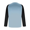 thumbnail image 5 of Stamzod Fishing Shirts for Men Casual Crewneck Long Sleeve Rash Guard Outdoor Workout Sun Shirts for Men Plus Size Clothes Sky Blue D XXXXXL, 5 of 5