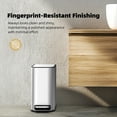thumbnail image 4 of BinMax Step on Bathroom Garbage Can 1.3 Gal Fingerprint Resistant Stainless Steel Trash Bin with Lid, 4 of 10