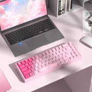 COSTOM 150 Keys Pink Keycaps Cherry Profile Clear Keycaps Set Fit for 61/64/87/104/108 Cherry Mx Switches Mechanical Keyboard