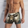thumbnail image 4 of Men's Boxer Briefs Comfortable Breathable Underwear, Deer Antler Whitetail, 4 of 7