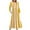 Yellow, variant on Wancir Women's Casual Long Sleeve Round Neck Hem T-Shirt Loose Dress with Pockets