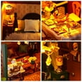thumbnail image 5 of Miniature Dollhouse Kit, MOJINO Wooden Dollhouse with LED, Tiny House Kit for Adults to Build, Unique Gifts for Birthday, Christmas (Eastern Charm), 5 of 5