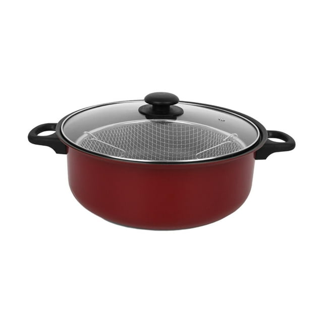 Thinsony Nonstick Deep Frying Pan Oil Fryer Milk Pot Cooking Pan Pot Deep Fryer