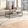 thumbnail image 3 of Evelyn&Zoe Ada 54" Wide Rectangular Coffee Table, Blackened Bronze, 3 of 7