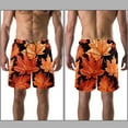 thumbnail image 3 of luoweisi Men's Beach Shorts Quick Dry Swim Trunks with Mesh Lining Maple Leaf M, 3 of 5