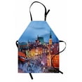 thumbnail image 1 of Polish Apron, Old Town of Warsaw in the Evening Crowded in the Square Center Cityscape Rush Hour, Unisex Kitchen Bib with Adjustable Neck for Cooking Gardening, Adult Size, Multicolor, by Ambesonne, 1 of 4