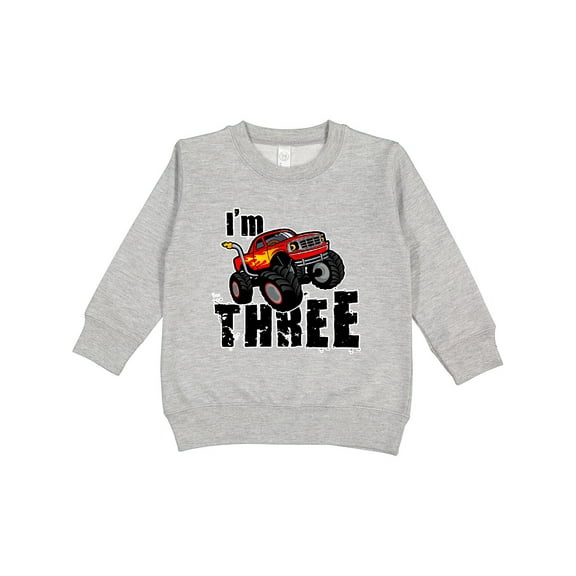Inktastic Monster Truck 3rd Birthday Toddler Sweatshirt