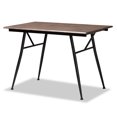 thumbnail image 5 of Baxton Studio Ciara Modern and Contemporary Walnut Finished Wood and Black Metal 5-Piece Dining Set, 5 of 7