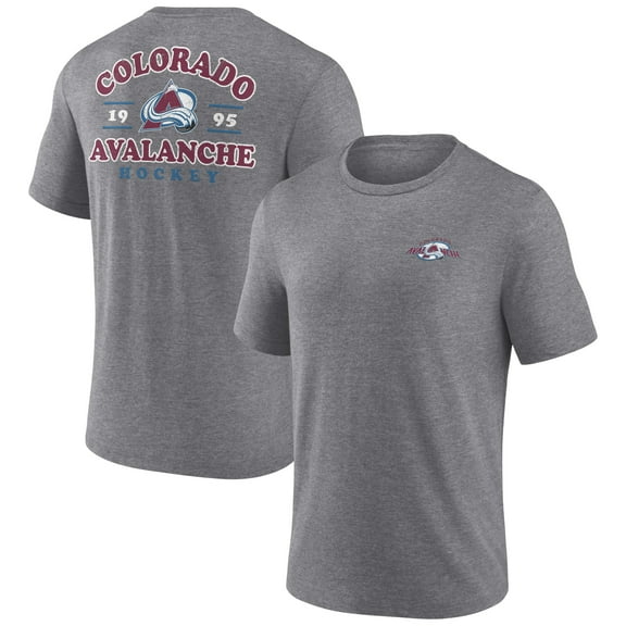 Men's Heather Gray Colorado Avalanche Winger Tri-Blend T-Shirt