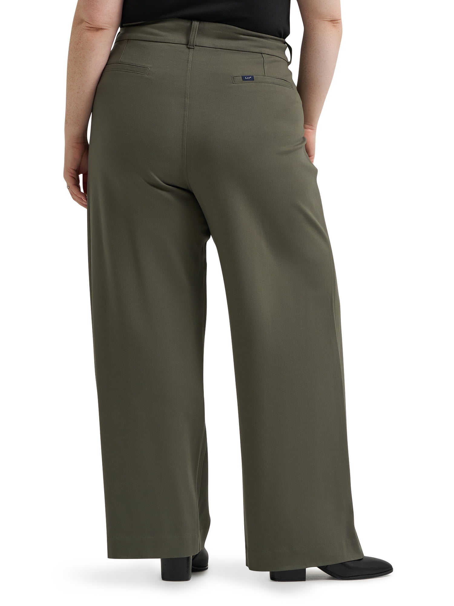 Lee® Women's Plus Pull-On Comfort Waist A-Line Knit Pant