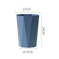 thumbnail image 4 of neszzmir Plastic Diamond Shaped Trash Can – Creative Large Garbage Bin for Bathroom, Kitchen, Living Room, Office – Durable, Lightweight, Easy to Clean Wastebasket, 4 of 6