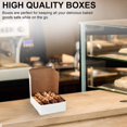 thumbnail image 4 of MT Products White Pastry Box - 6" x 6" x 3" Bakery Boxes - Pack of 15, 4 of 8