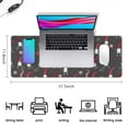 thumbnail image 5 of Long Mouse Pads for Desk,Dark Gray Christmas Gnome Pattern Desk Mats on Top Of Desks, Desk Mouse Pad Extra Large with 3mm Non-Slip Base and Stitched Edge for Gaming,Office,Work,Home 31.5x11.8in, 5 of 5