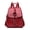 Red, variant on PRIYAL Women's Braided Detail Backpack - Stylish Tassel PU Leather Rucksack with Front Pocket, Anti-Theft Zipper, Casual Travel Bag for Daily Use