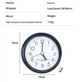 thumbnail image 2 of Sealed Indoor Outdoor Clock Waterproof, Weatherproof Wall Clocks for Pool Patio Outside Home (10cm*10cm*4cm, Black)（Battery not included）, 2 of 4