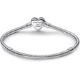 thumbnail image 2 of Women's shiny silver infinity heart bracelet, 2 of 4