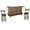 Taupe Brown, variant on Home Bar and Swivel Bar Stools with Back in European Cottage White 3 Piece Set
