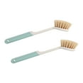 thumbnail image 2 of Luxcidy 2PC Dish Brush with Handle, Dish Washing Brush Sisal with Bamboo Handle Dish Scrubber, Kitchen Dishwashing Brush for Cleaning Dishes/Pans/Pots/Sinks, 2 of 6
