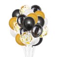 thumbnail image 1 of 20 globos marmoleados con lentejuelas de ágata, globos decorativos para fiestas, suministros para bodas, cumpleaños, lentejuelas doradas, ágata negra, dorado, negro y blanco., 1 of 7