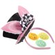 thumbnail image 2 of KAKOWELY Diadema con orejas de conejo, sombrero de copa, diadema de fiesta, accesorio de disfraz para niños, 2 of 5
