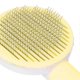 thumbnail image 2 of Professional Grooming Brush for Cats, Dogs and Pets, Round and Thick, with Massage Function, Yellow, 2 of 4