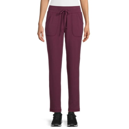 Athletic Works Women's Athleisure Core Knit Pants Available in Regular and Petite