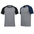 thumbnail image 2 of Men's Cool Dry Short Sleeve Compression Shirts Sports T-Shirts Tops Athletic Workout Shirt For Daily Life Work Business, 2 of 8