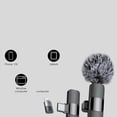 thumbnail image 4 of 2X Micrófonos Lavalier Inalámbricos 3 en 1 para , Android, Cámara, Micrófono USB-C, Mini Micrófono con Reducción de Ruido, 4 of 6