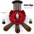 thumbnail image 3 of Prestige Import Group XoticEdge Xceed V-Cut & Punch-Cut Combination Metal Stainless Steel Blades Cigar Cutter - Red, 3 of 7