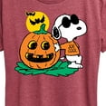 thumbnail image 3 of Peanuts - Joe Cool Pumpkin - Women's Short Sleeve Graphic T-Shirt, 3 of 6