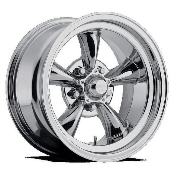 American Racing Vintage Aluminum Rim VN605 TORQ THRUST D 15X8in Chrome Finish, VN60558061