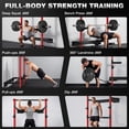 thumbnail image 5 of Folding Wall Mounted Squat Rack,1000 lbs Capacity Power Rack for Home Gym,Space-Saving Foldable Squat Rack with Pull-Up Bar & Landmine,Heavy-Duty 2.36" x 2.36" Steel Frame Power Cage, 5 of 8
